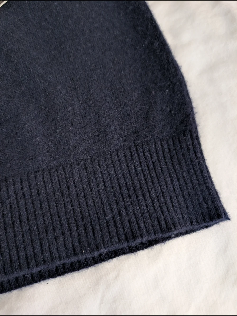 J Crew, Navy Blue, Cashmere, Women's Fine Knit Sleeveless Vest